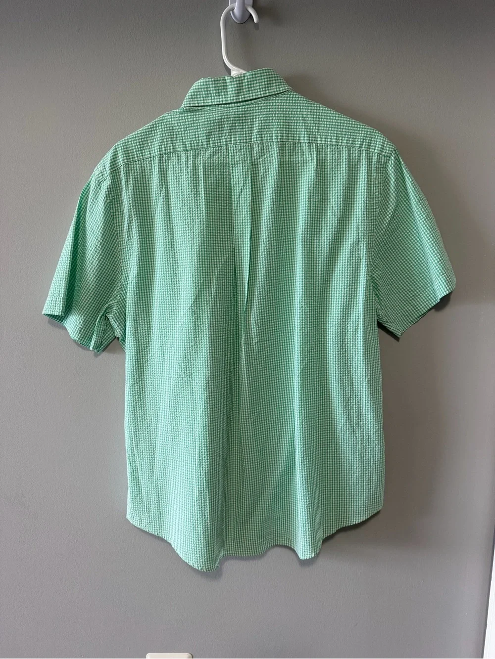 Polo by Ralph Lauren Mint Green Gingham Short-Sleeve Button-Down Shirt